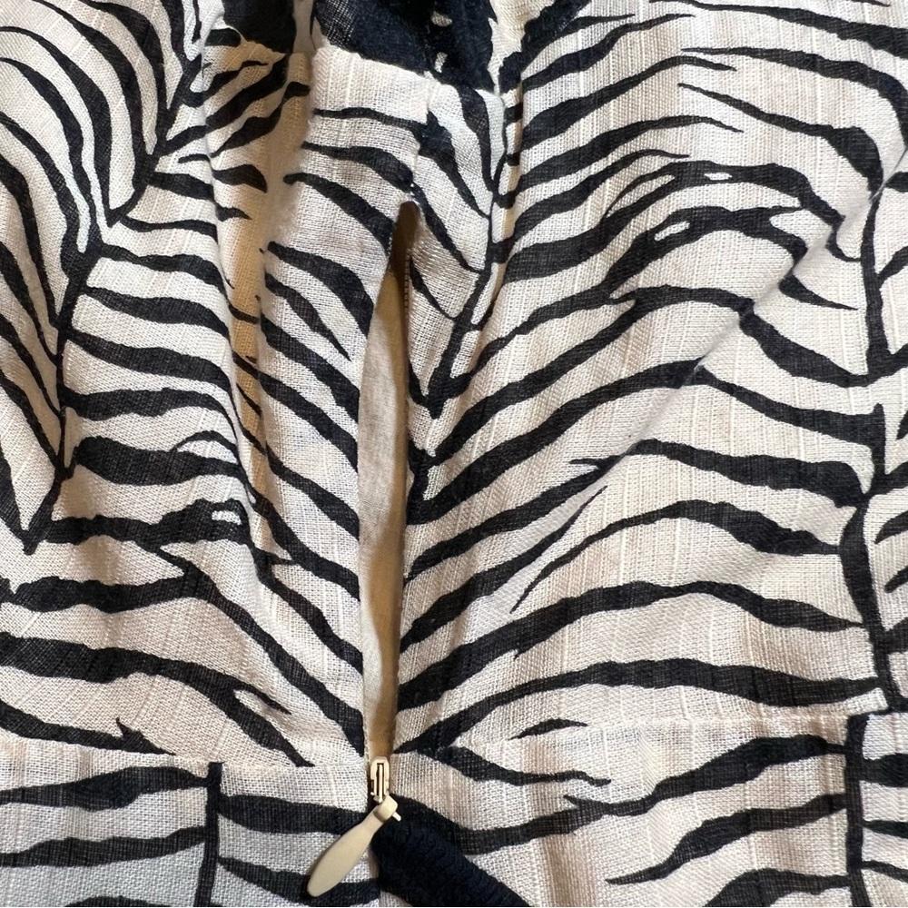 Free People Zebra Cheetah Boho Print Floral Fit & Flare Dress Size 4 EUC - Picture 7 of 10